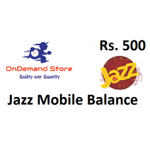 Jazz Topup Balance Rs.500 - Instant Fast Delivery