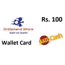 JazzCash Mobile Wallet Rs.100 - Instant Fast Delivery