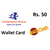 JazzCash Mobile Wallet Rs.50 - Instant Fast Delivery