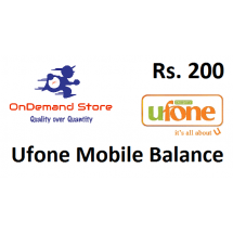 Ufone Topup Balance Rs.200 - Instant Fast Delivery