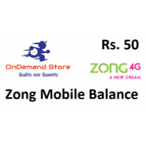 Zong Topup Balance Rs.50 - Instant Fast Delivery