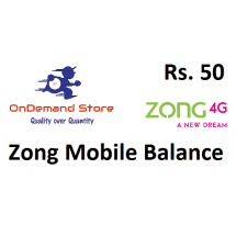 Zong Topup Balance Rs.50 - Instant Fast Delivery